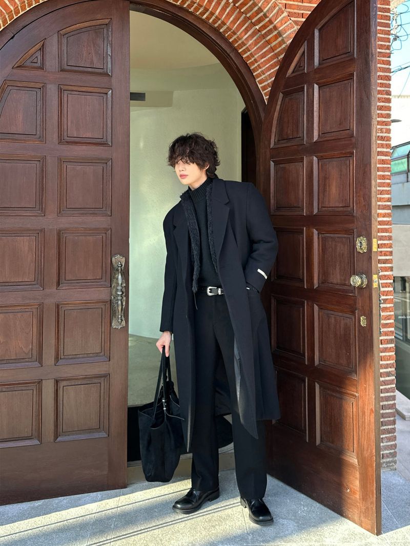 lemenne(ルメンヌ)の「LMN Wayne Pintuck Oversized-Fit Wool Coat (4 colors)(Jackets/Outerwear)」