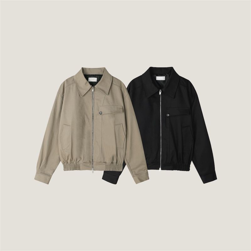 City Collar Blouson Jacket (2 Colors)
