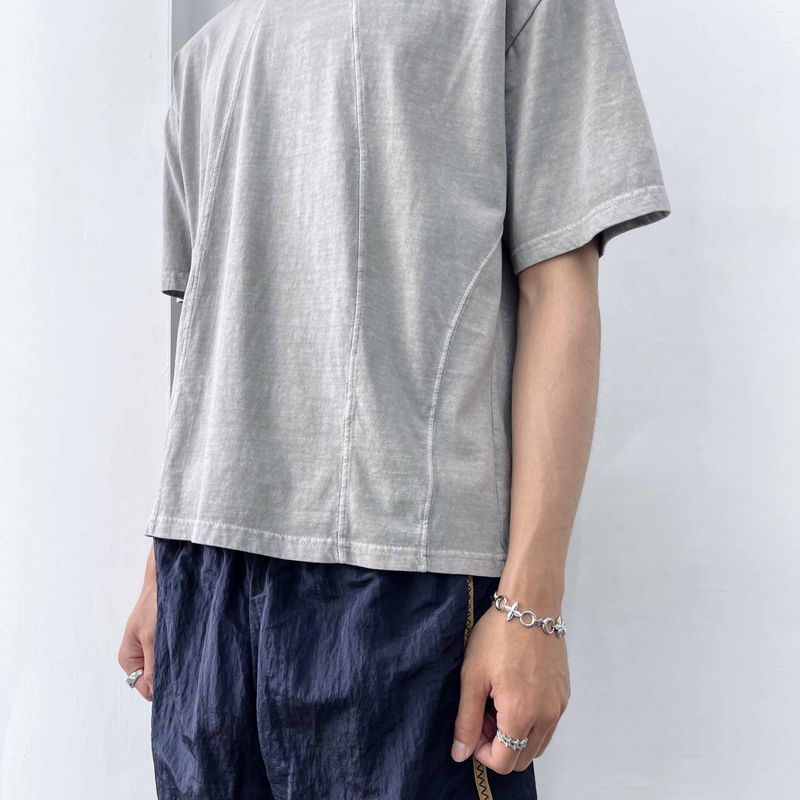 Cool Haze Curved Seam Tee