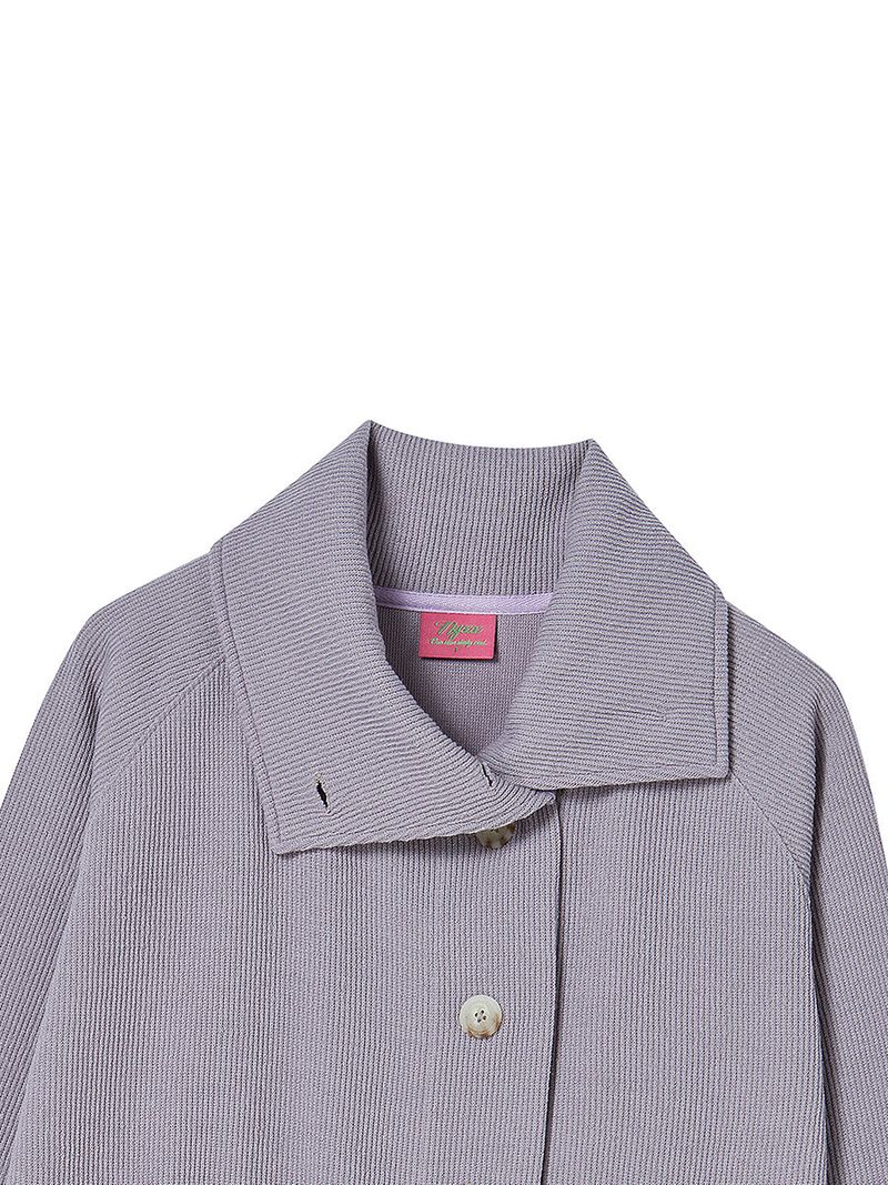 BUTTON UP CARDIGAN PURPLE