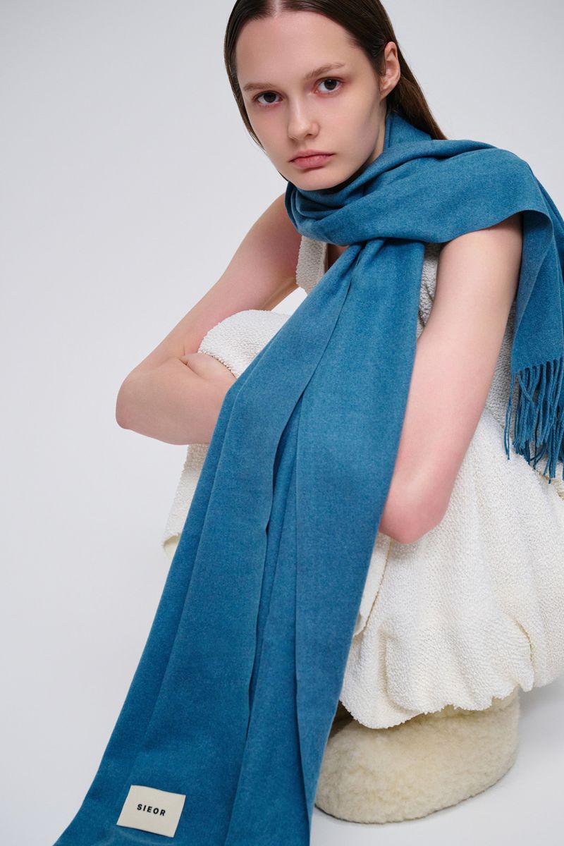 MARIETHIN muffler_dustyblue