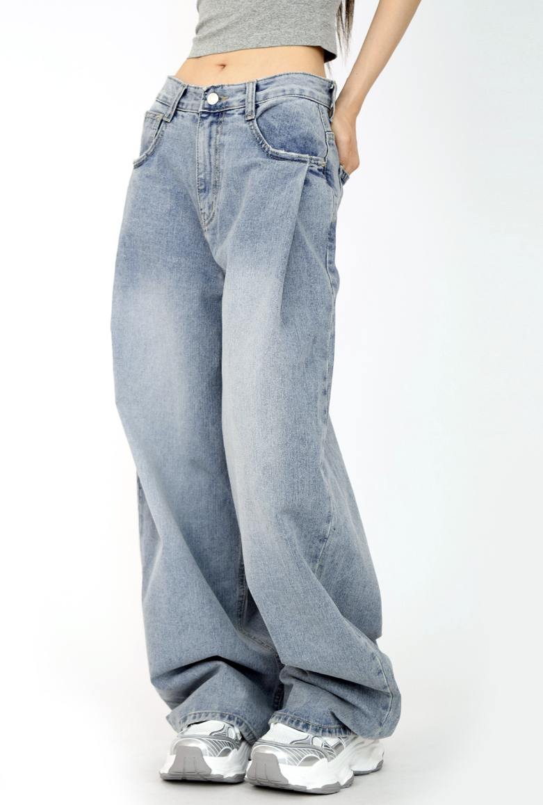 Cloud Wide Denim Pants(2colors)