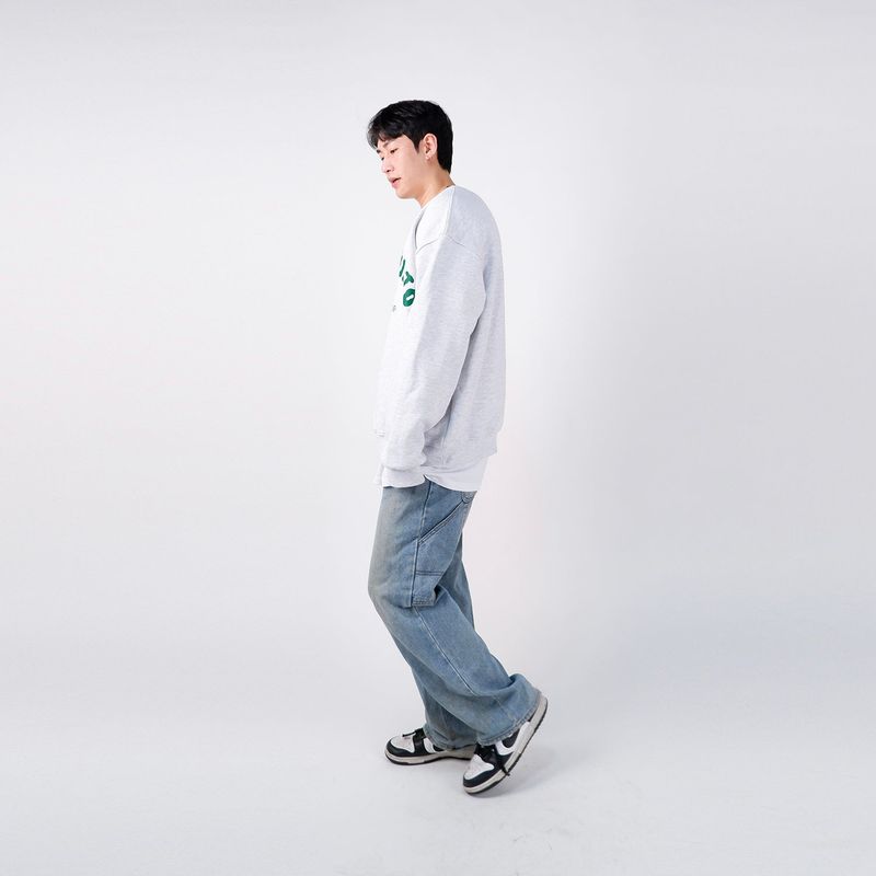 GOOFOFF LOGO SWEAT SHIRT - ( Ash Gray )