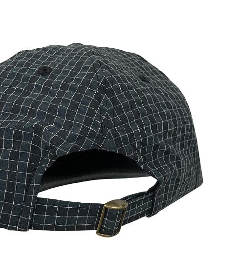 Lucky Lettering Two-Tone Check Camp Cap