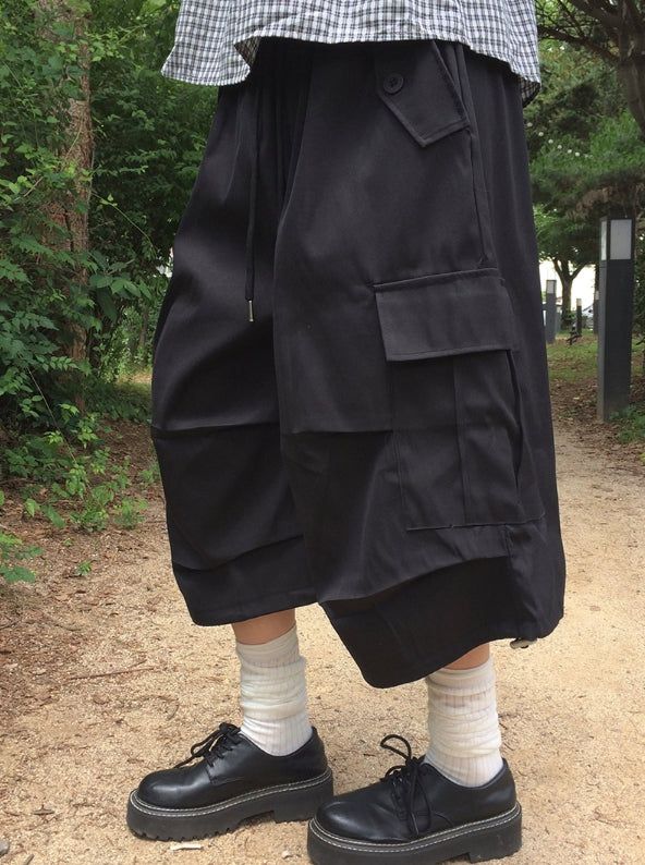 Permi Cargo String Banding Bermuda Pants