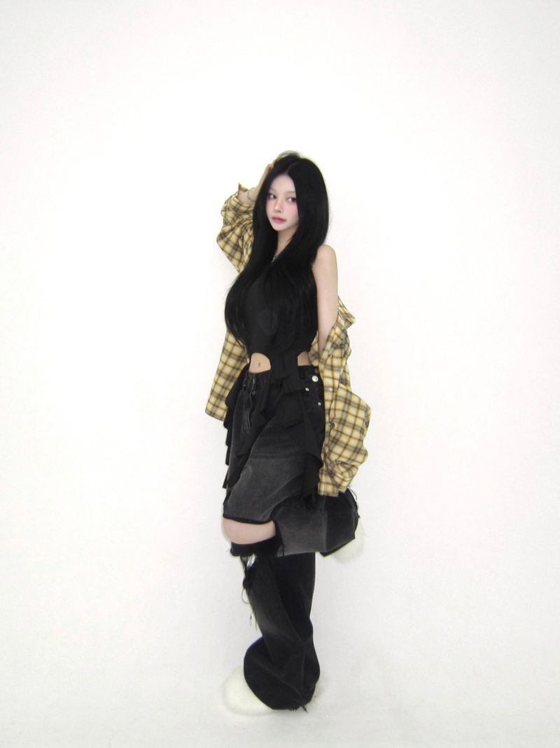 Linen checkered shirt