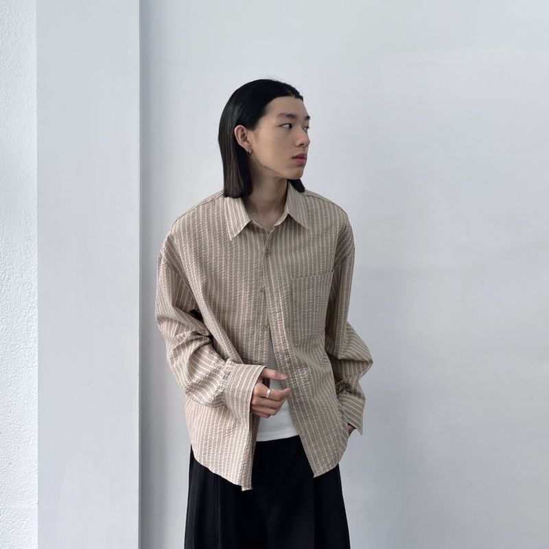 Textured Stripe Shirt