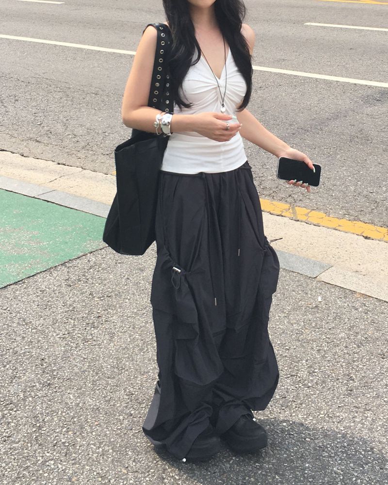 kyoive（コイブ）の「ナイロンストリングカーゴパンツ（パンツ）」