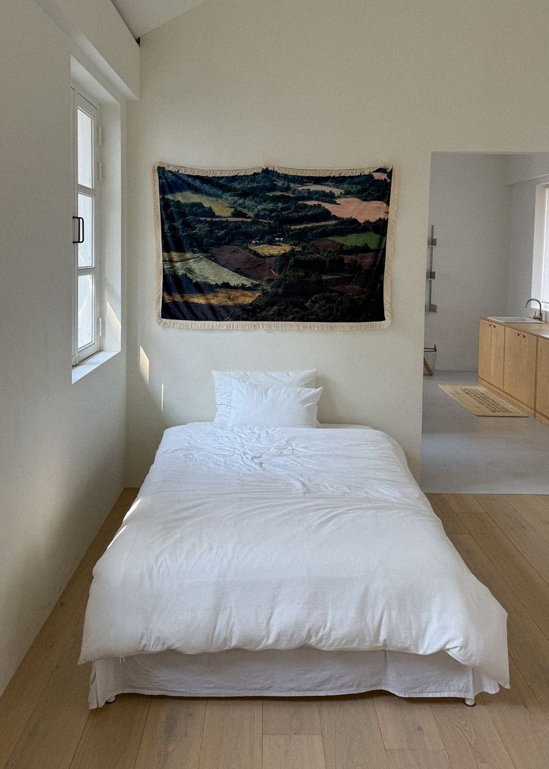 green village tassel blanket