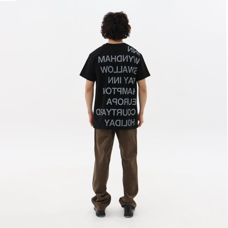 HIGHWAY INN TEE (BLACK/WHITE)