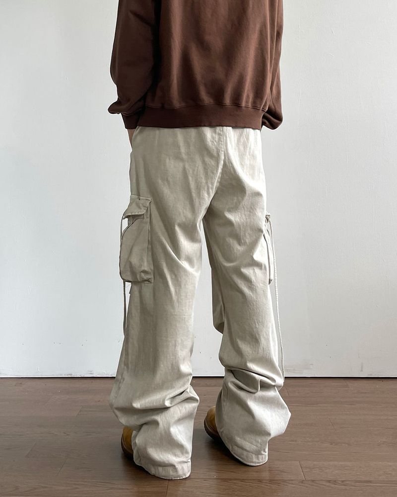 Rope Washing Cargo Pants