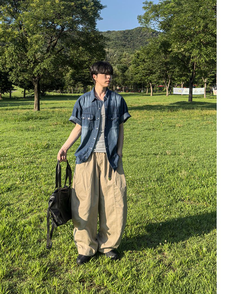 Traillin Cotton Seam One-Tuck Pants