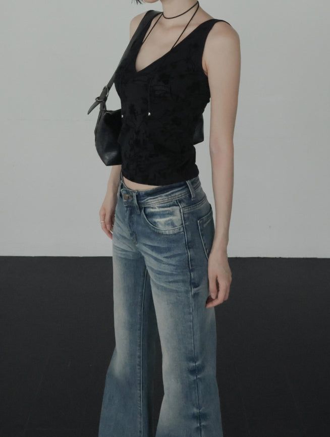 Bailon Flower Jacquard Sleeveless