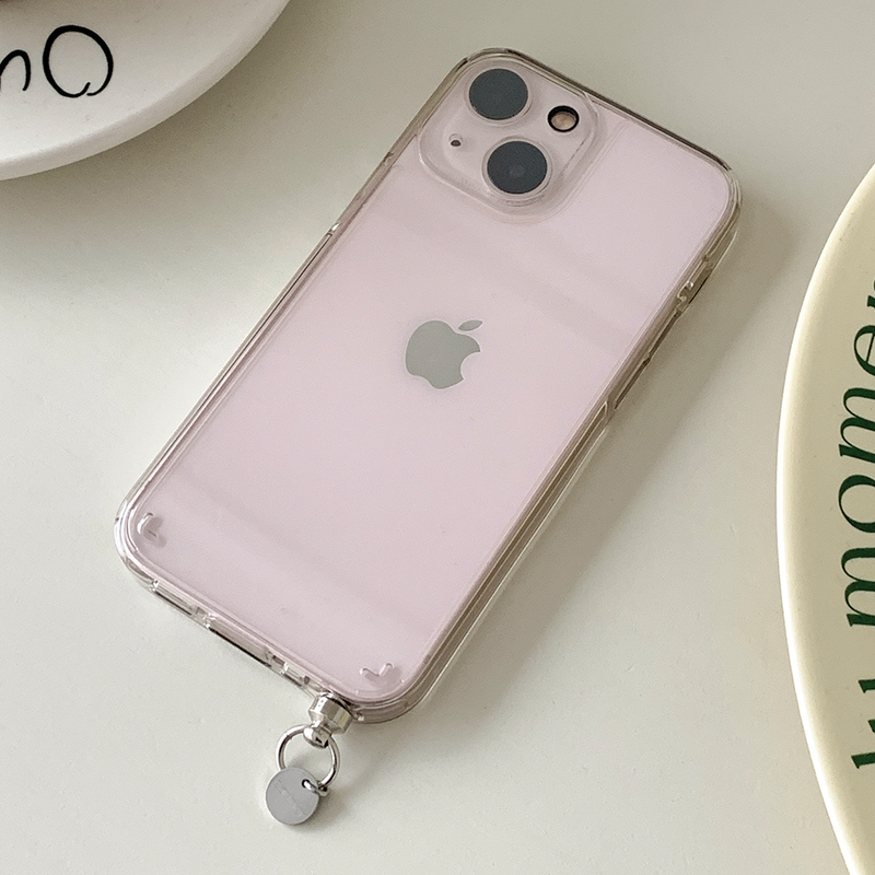 [handmade] logo pendant clear jelly hard case