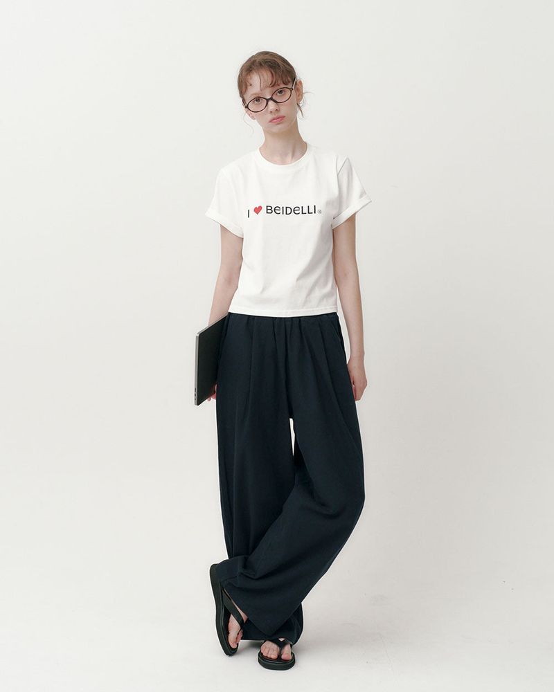 [MADE] WAVES, COTTON PINTACK PANTS