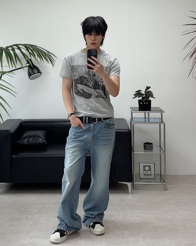 Rot Wide Matte Leather Belt