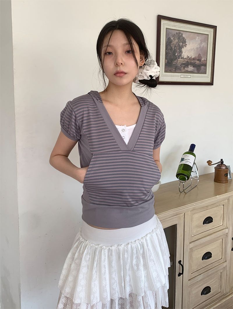 HAZY STRIPE HOODIE (2C)