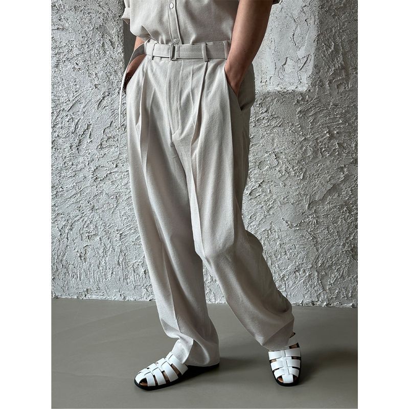 [SET UP가능] Minimal belt slacks(3color)