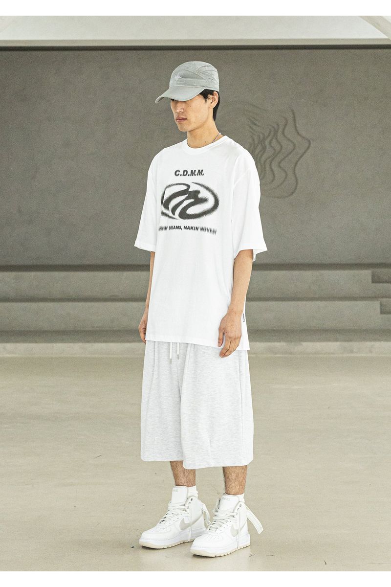 CDMM REAL OVERSIZED SHORT T-SHIRTS MSFTS003-WT