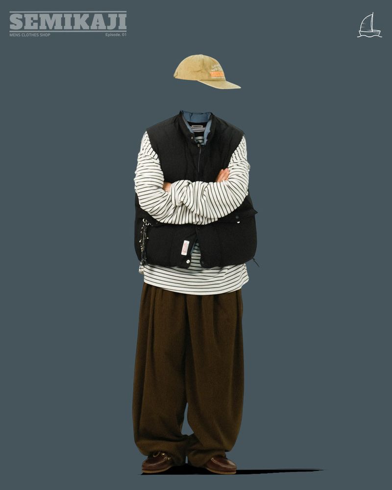KI Riversible Color Point Padding Vest