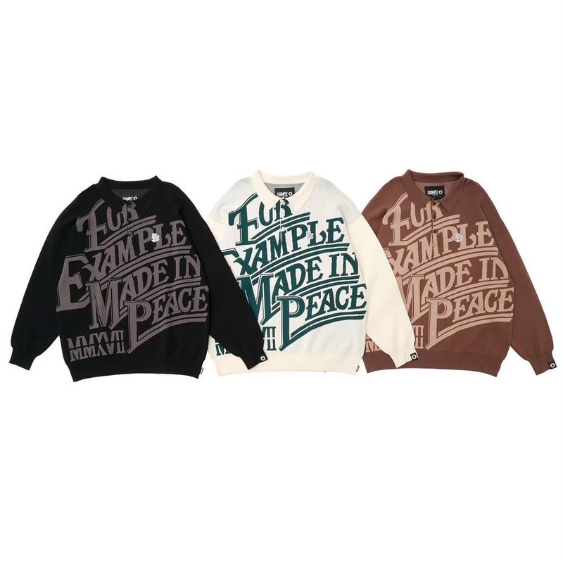 EXAMPLE MADE IN PEACE POLO KNIT SHIRTS