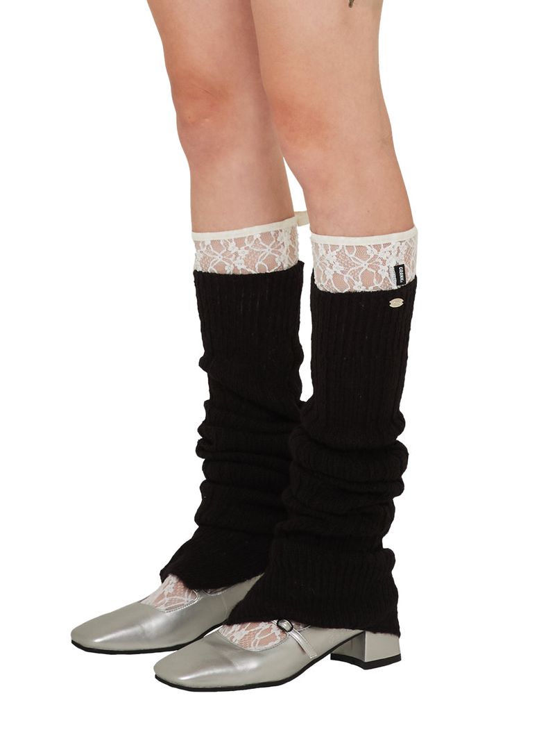 crank（クランク）の「LONG KNIT LEG WARMER_BLACK（Fashion Accessories）」