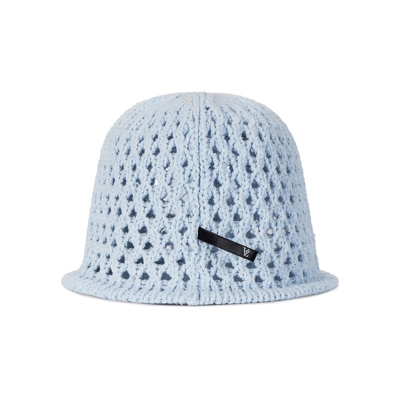 VZ Long Label Punching Knit Bucket Hat / Sky
