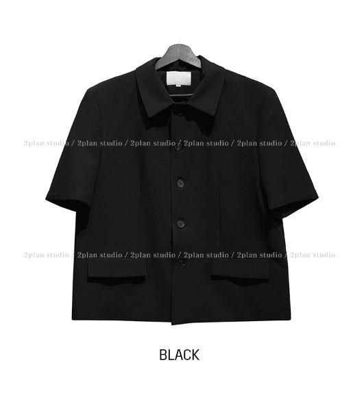 Chloe Stan Collar Half Crop Blazer