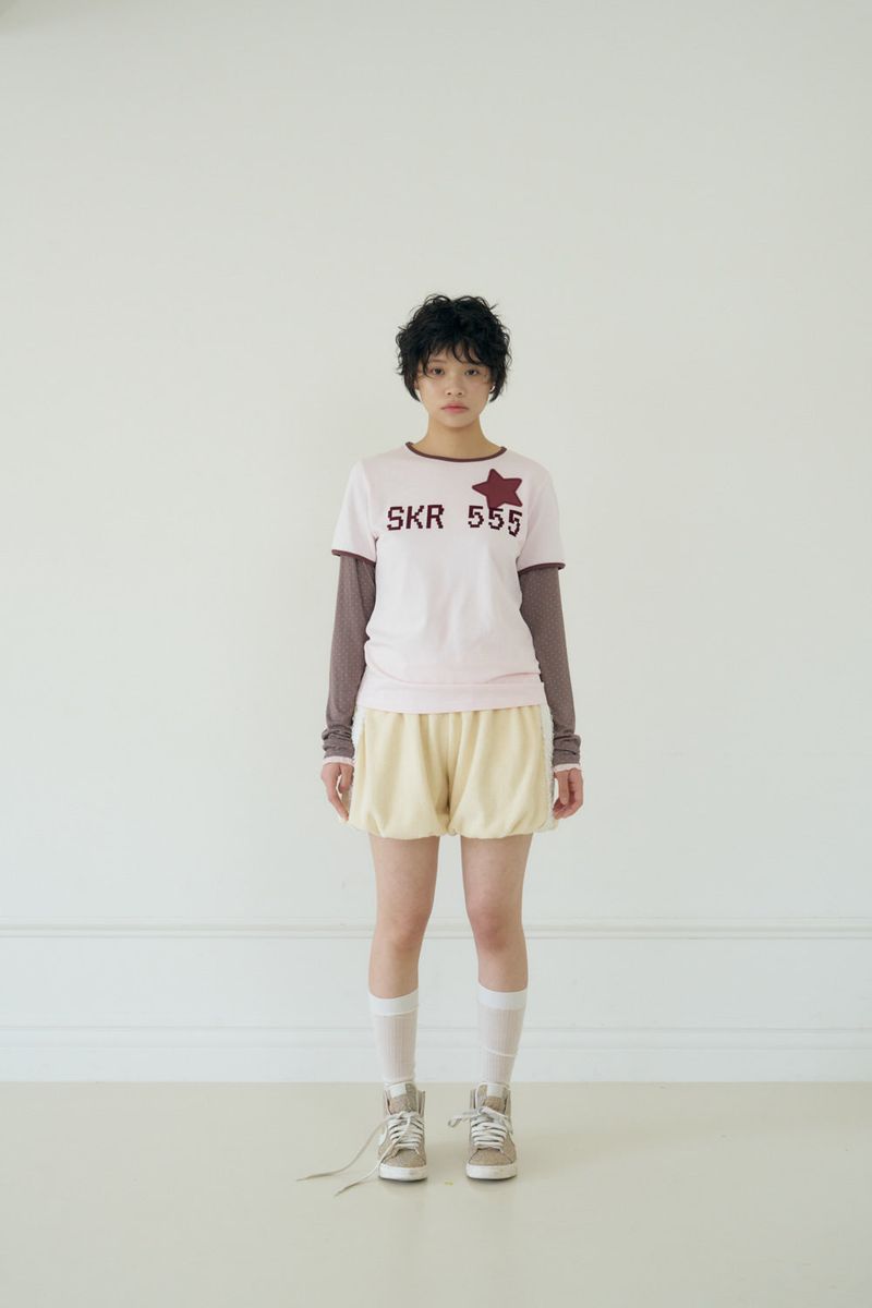 SKR 555 LAYERED TOP (PINK)
