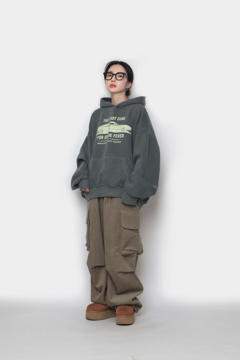 Golden Big Cargo Balloon Pants