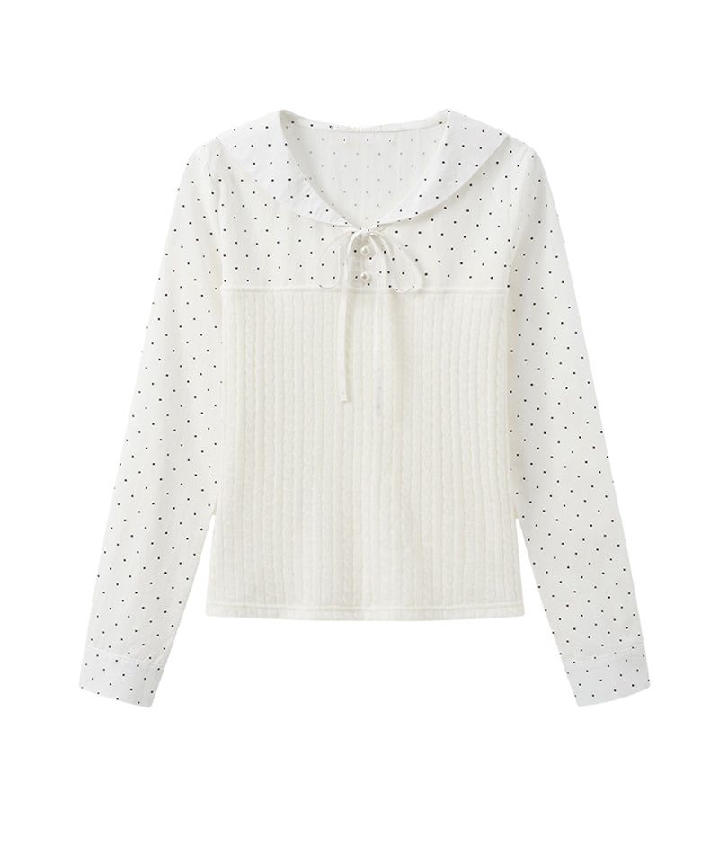Cozy&Kitsch(コージーアンドキッチ)の「Pearl Button Dot Knit(Tops)」