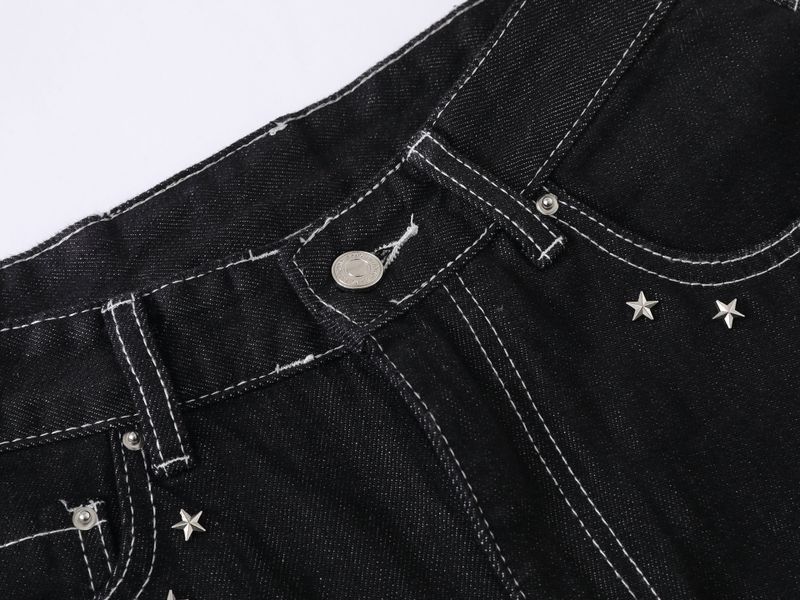 Sage Heart Wing Wide Fit Denim