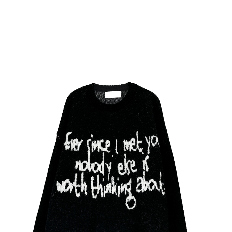 hand letter knit