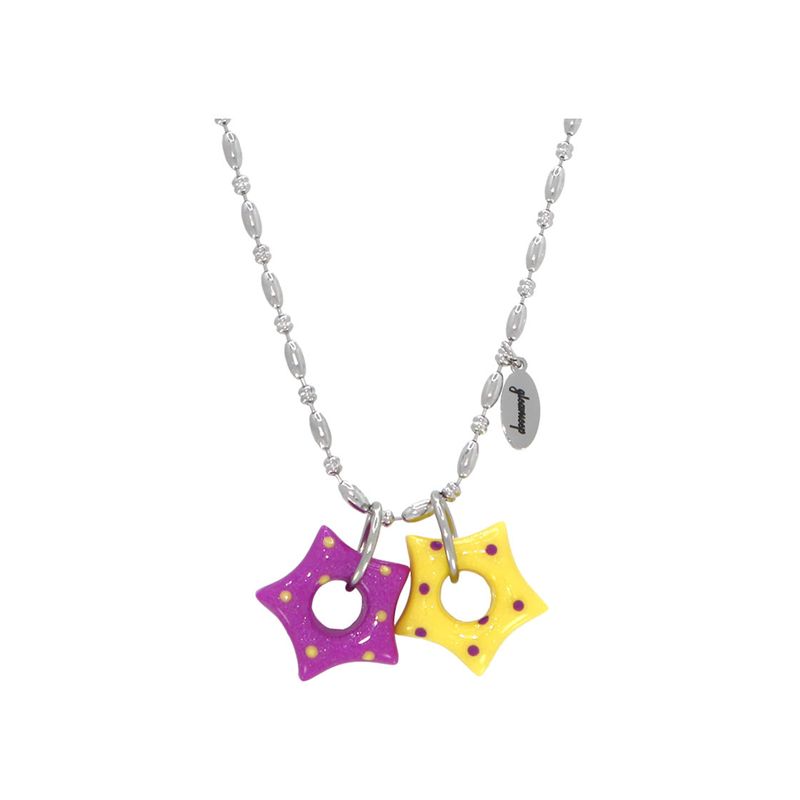 gleameep（グリームイープ）の「gleaming ツインリトルスターネックレス [purple yellow]（アクセサリー）」