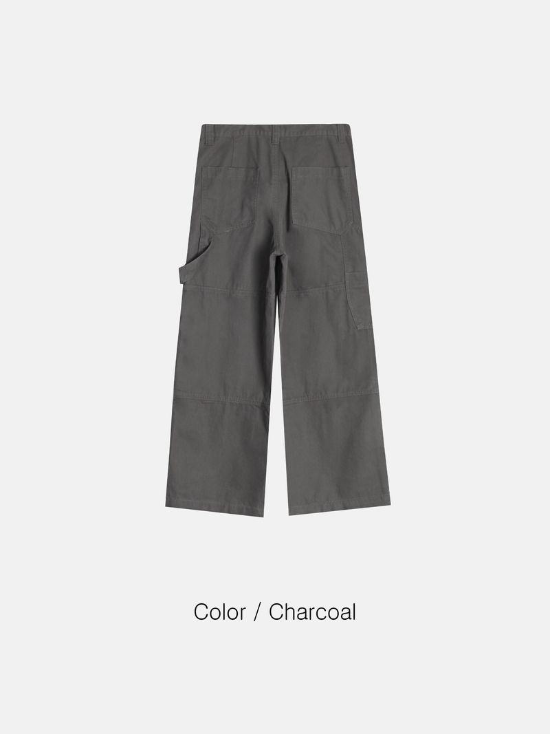 Equal-washed carpenter pants