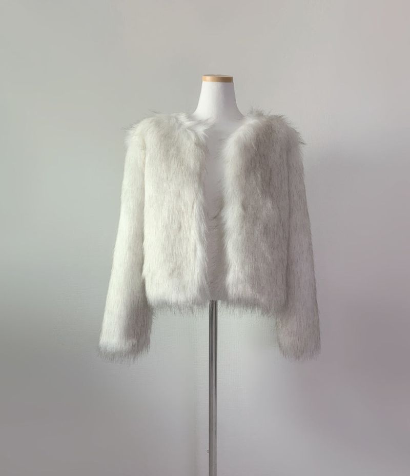 Rokina Eco Fur Jacket (White)