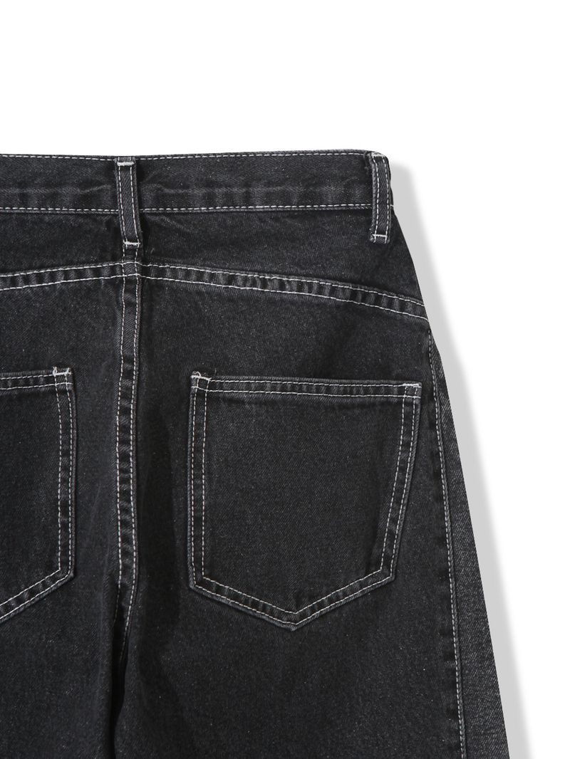 dual-washed denim pants(2colors)