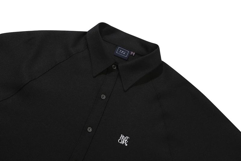 RAGLAN SLIT SHIRT_BLACK