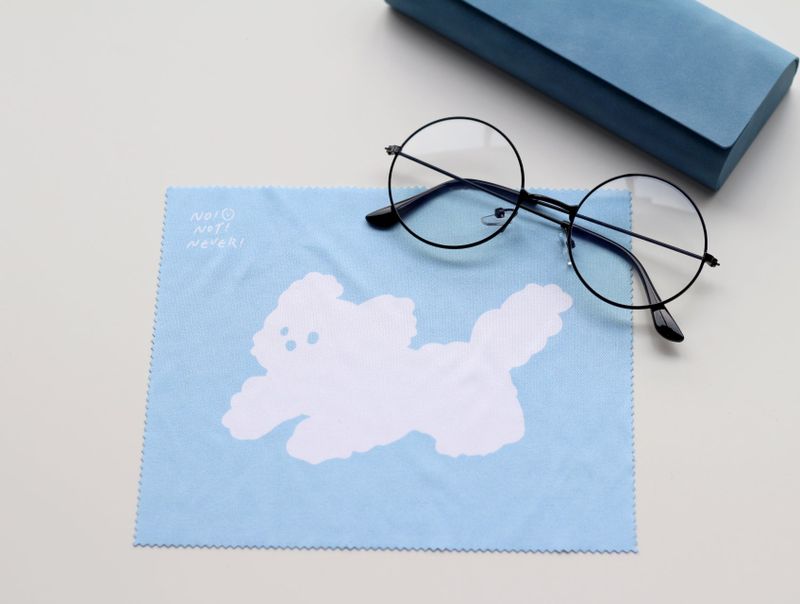 glasses cleaner moonggae Puppy White Dog