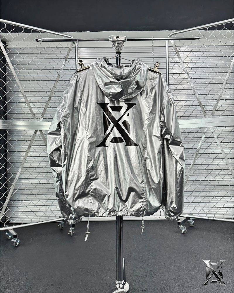 6X（シックスエックス）の「6X Shirring Detail Jacket (Silver)（Jackets/Outerwear）」