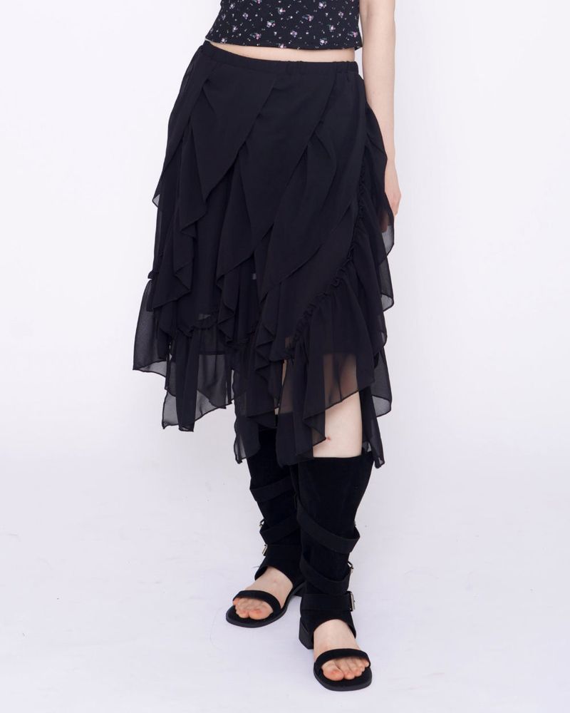 Log Open-toe Two-way Belt Summer Flap Boots