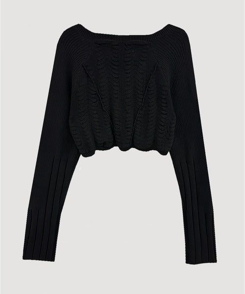 KNIT BOLERO CARDIGAN