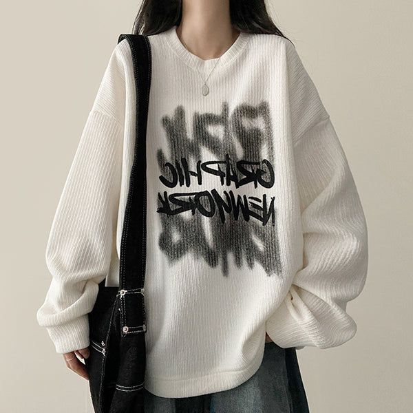 Turney letter string knit sweatshirt