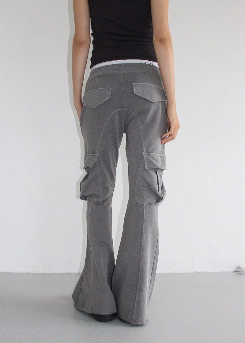 WASHING CARGO BOOTS CUT PANTS