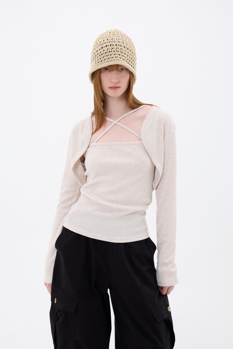 ARIOSO BOLERO SET / BEIGE
