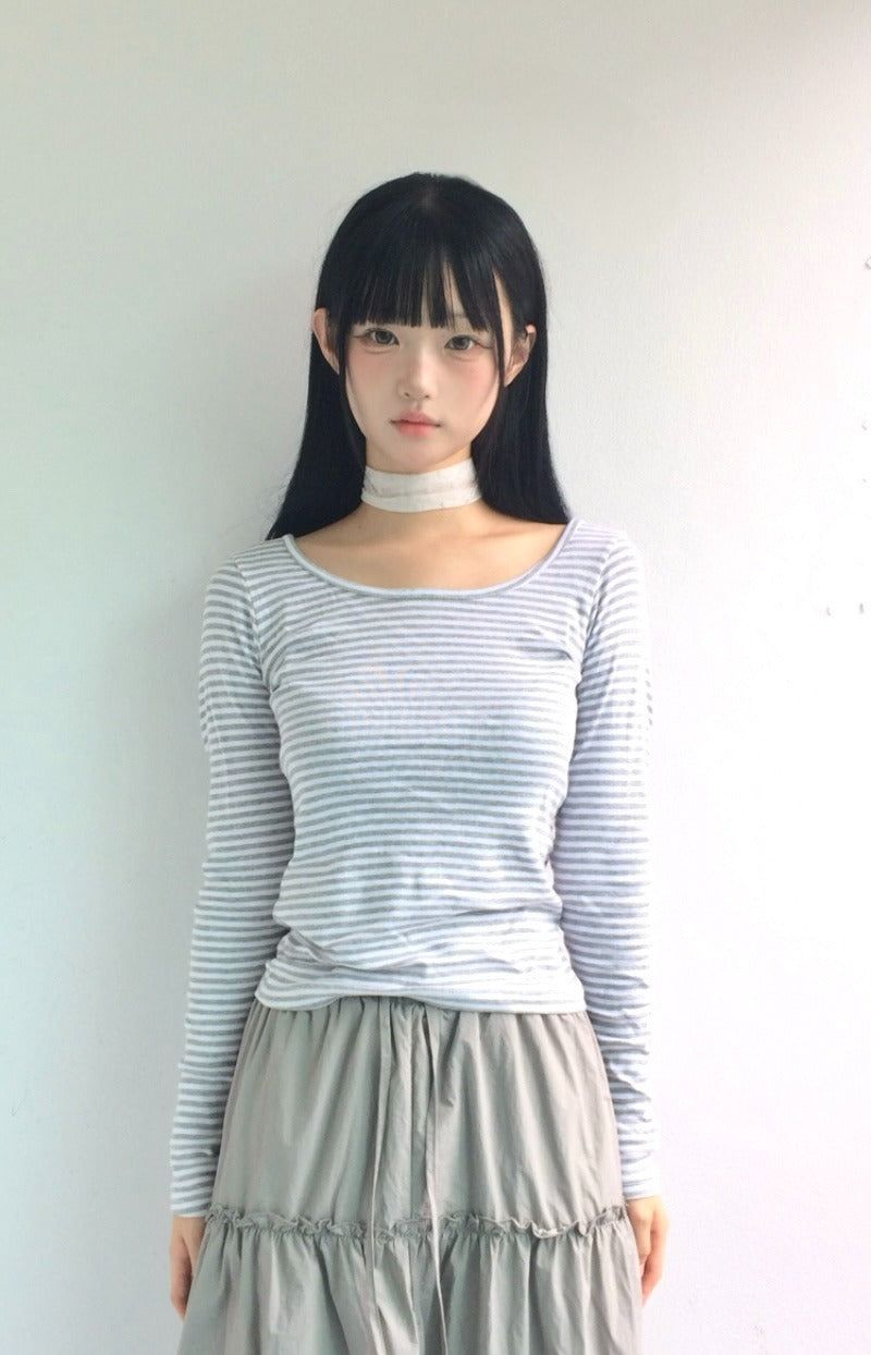 ner.ui.bin（ノエビン）の「ストライプT（トップス）」
