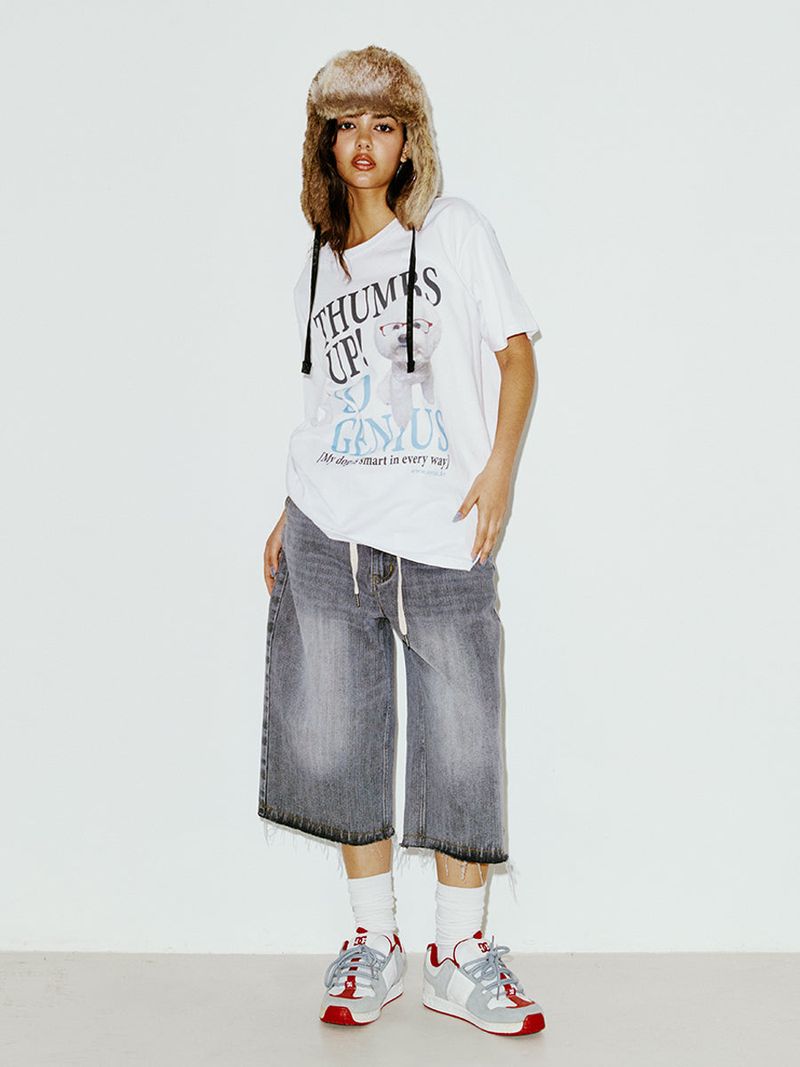 GENIUS PUPPY TEE WHITE