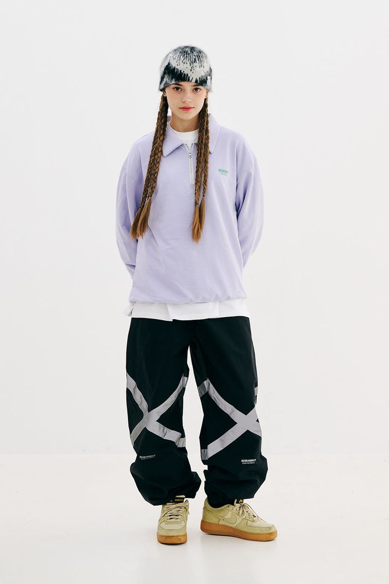 BSRABBIT(ビエスラビット)の「BSRBT SL HALF-ZIP COLLAR SWEATSHIRT(Tops)」