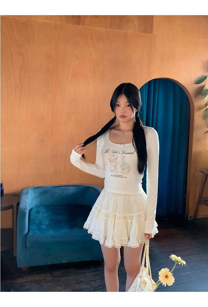 white cancan lovely skirt