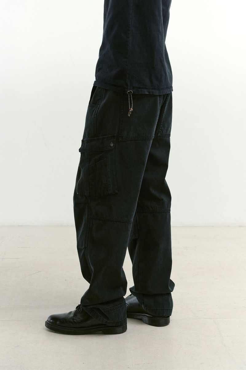 Mixed Fabric m65 Pants (Washed Black)